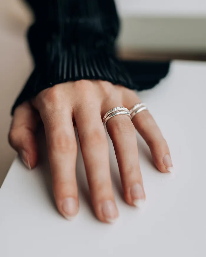 WellDunn Rings Dopio Silver Ring