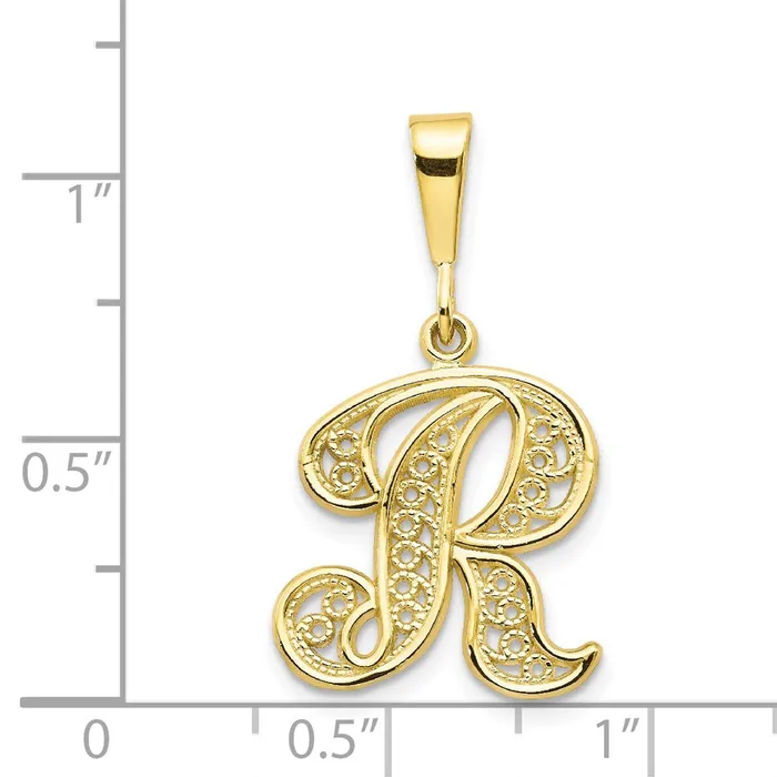 10k Initial R PendantWBC10C242R WB Choice Jewelry Necklaces 10k Initial R PendantWBC10C242R WB Choice Jewelry Necklaces