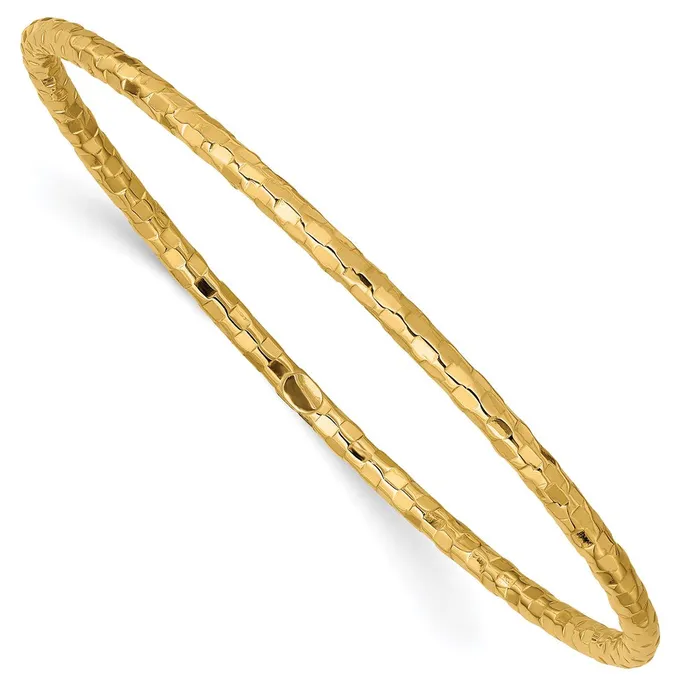 14k Polished Textured Slipon Bangle BraceletWBCDB585 WB Choice Jewelry Bracelets 14k Polished Textured Slipon Bangle BraceletWBCDB585 WB Choice Jewelry Bracelets