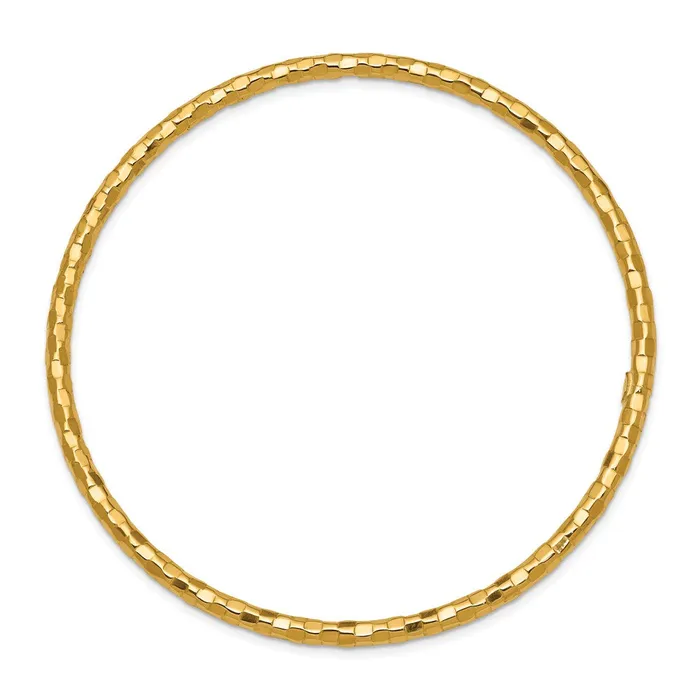14k Polished Textured Slipon Bangle BraceletWBCDB585 WB Choice Jewelry Bracelets 14k Polished Textured Slipon Bangle BraceletWBCDB585 WB Choice Jewelry Bracelets