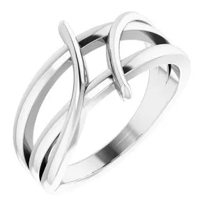 14K White 124 mm Freeform Bypass Ring 51769101PSTWBC WB Choice Jewelry Rings 14K White 124 mm Freeform Bypass Ring 51769101PSTWBC WB Choice Jewelry Rings