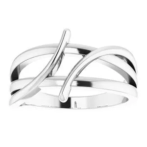 14K White 124 mm Freeform Bypass Ring 51769101PSTWBC WB Choice Jewelry Rings 14K White 124 mm Freeform Bypass Ring 51769101PSTWBC WB Choice Jewelry Rings