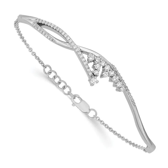 14k White Gold Polished Fancy Florina Diamond 7 inch BraceletWBCBM6790050WA WB Choice Jewelry Bracelets 14k White Gold Polished Fancy Florina Diamond 7 inch BraceletWBCBM6790050WA WB Choice Jewelry Bracelets