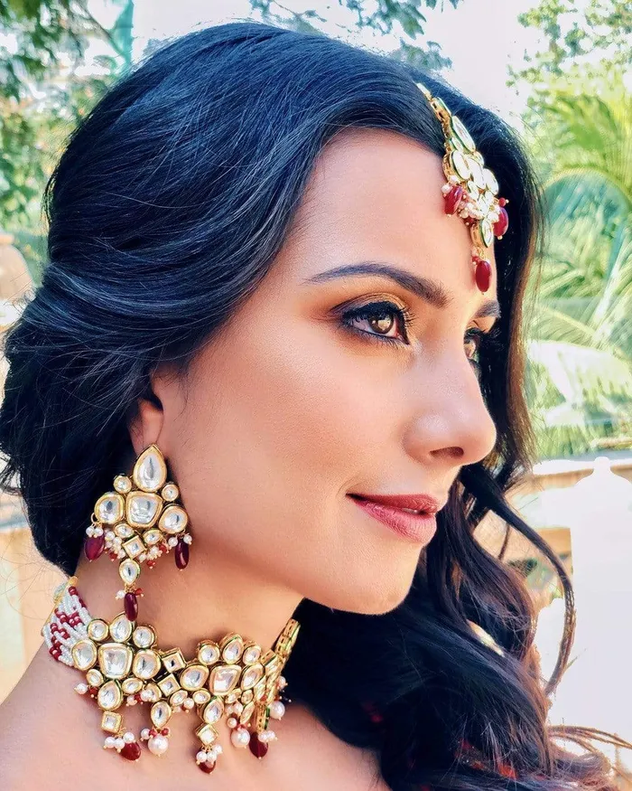 Adara Red Kundan Earrings PRERTO ECOMMERCE PRIVATE LIMITED Earrings