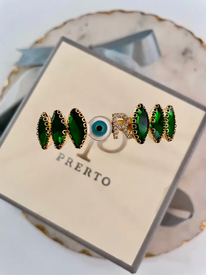 Bracelets PRERTO ECOMMERCE PRIVATE LIMITED Personalized Matcha Gelato Evil Eye Bracelet Bracelets PRERTO ECOMMERCE PRIVATE LIMITED Personalized Matcha Gelato Evil Eye Bracelet
