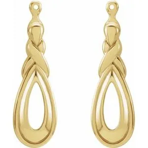 Earrings 14K Yellow Freeform Earring Jackets818449031PSTWBC WB Choice Jewelry Earrings 14K Yellow Freeform Earring Jackets818449031PSTWBC WB Choice Jewelry