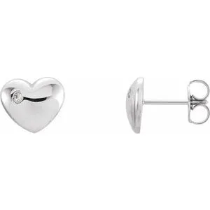 Earrings WB Choice Jewelry 14K Rose 02 CTW Diamond Heart Earrings861926007PSTWBC Earrings WB Choice Jewelry 14K Rose 02 CTW Diamond Heart Earrings861926007PSTWBC