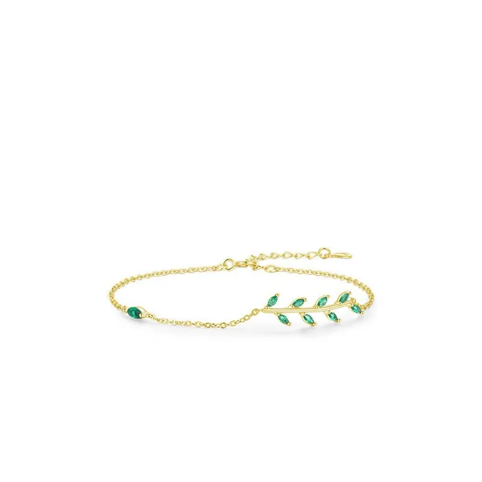 Elegant marquise cut emerald bracelet twig branch green crystal dainty bracelet nature inspired Stackable Bracelet For Women gift for her PENFINE Bracelets Elegant marquise cut emerald bracelet twig branch green crystal dainty bracelet nature inspired Stackable Bracelet For Women gift for her PENFINE Bracelets