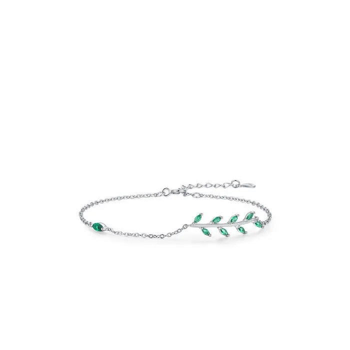Elegant marquise cut emerald bracelet twig branch green crystal dainty bracelet nature inspired Stackable Bracelet For Women gift for her PENFINE Bracelets Elegant marquise cut emerald bracelet twig branch green crystal dainty bracelet nature inspired Stackable Bracelet For Women gift for her PENFINE Bracelets
