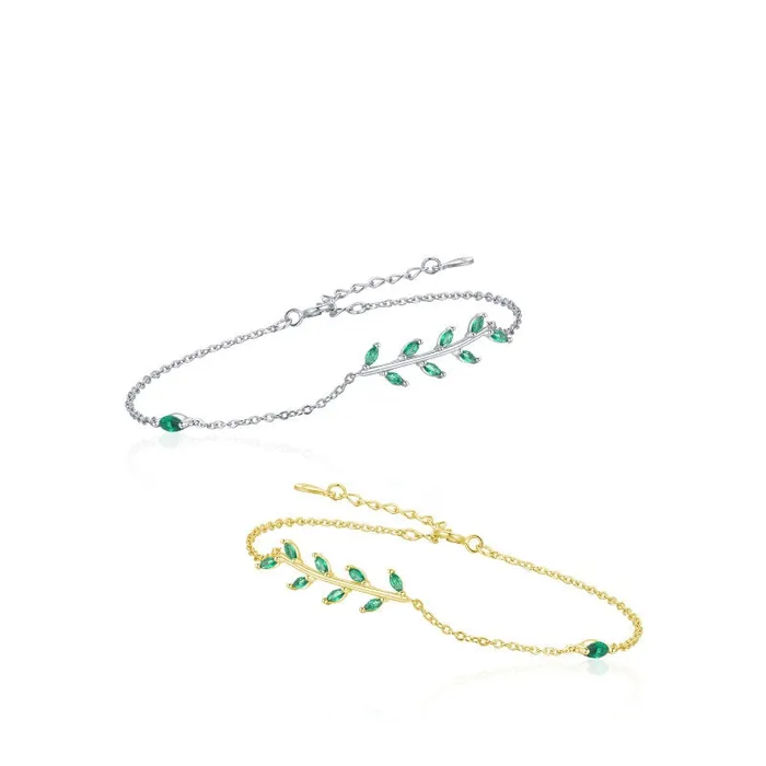 Elegant marquise cut emerald bracelet twig branch green crystal dainty bracelet nature inspired Stackable Bracelet For Women gift for her PENFINE Bracelets Elegant marquise cut emerald bracelet twig branch green crystal dainty bracelet nature inspired Stackable Bracelet For Women gift for her PENFINE Bracelets