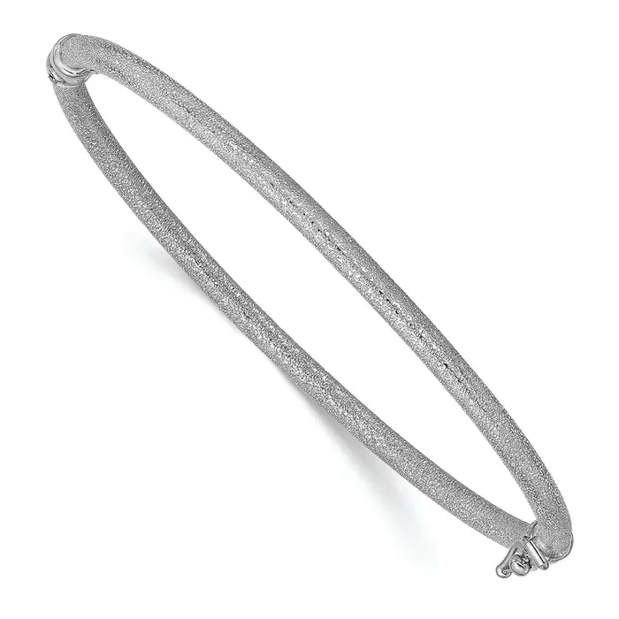 LESLIES 14KW TEXTURED HINGED BANGLE BRACELET Bracelets