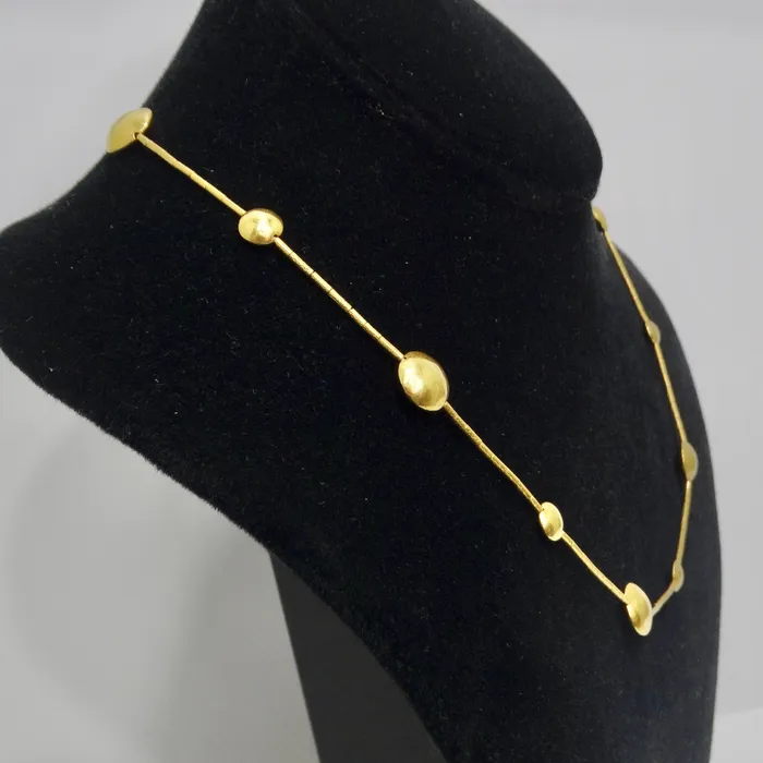 Necklaces Gurhan 22k Gold Ruby Lentil Necklace Vintage by Misty Necklaces Gurhan 22k Gold Ruby Lentil Necklace Vintage by Misty