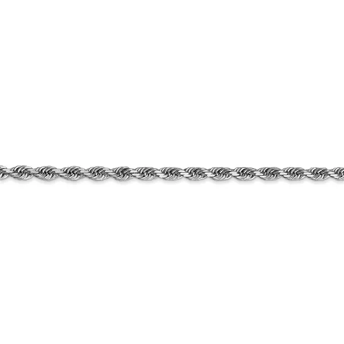 Necklaces WB Choice Jewelry 14k White Gold 30mm DC Quadruple Rope ChainWBCWQT02330 Necklaces WB Choice Jewelry 14k White Gold 30mm DC Quadruple Rope ChainWBCWQT02330