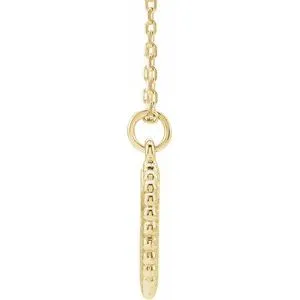 Necklaces WB Choice Jewelry 14K Yellow Beaded Disc 1618 Necklace86472117PSTWBC Necklaces WB Choice Jewelry 14K Yellow Beaded Disc 1618 Necklace86472117PSTWBC