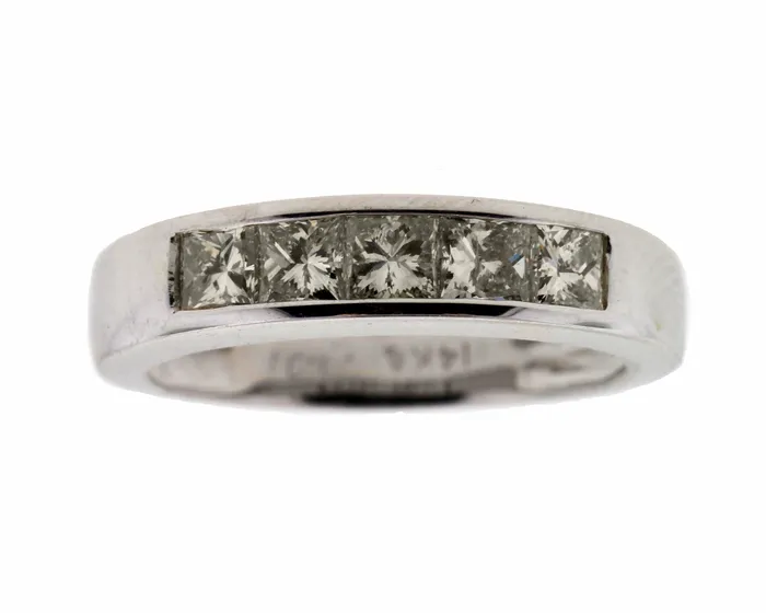 Rings 14KW 100CTTW DIAMOND WEDDING RING FULLERS PURCHASE FROM PUBLIC