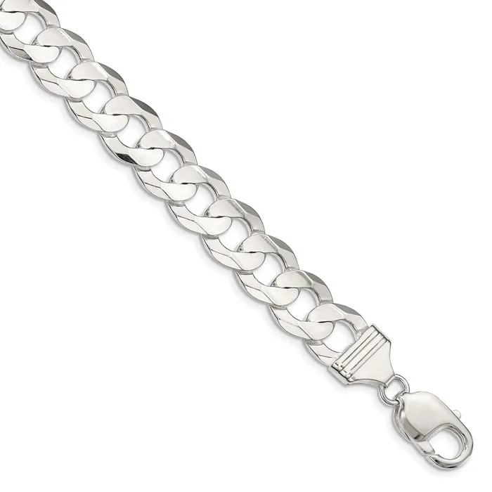 Rings Sterling Silver 119mm Concave Beveled Curb ChainWBCQCBC30020 WB Choice Jewelry Rings Sterling Silver 119mm Concave Beveled Curb ChainWBCQCBC30020 WB Choice Jewelry