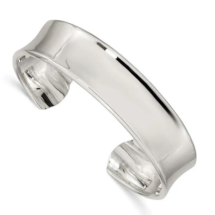 Rings Sterling Silver 15mm Cuff BangleWBCQB288 WB Choice Jewelry