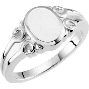 Rings Sterling Silver 97x8 mm Oval Signet Ring50457294817PSTWBC WB Choice Jewelry Rings Sterling Silver 97x8 mm Oval Signet Ring50457294817PSTWBC WB Choice Jewelry