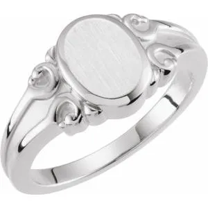 Rings Sterling Silver 97x8 mm Oval Signet Ring50457294817PSTWBC WB Choice Jewelry Rings Sterling Silver 97x8 mm Oval Signet Ring50457294817PSTWBC WB Choice Jewelry