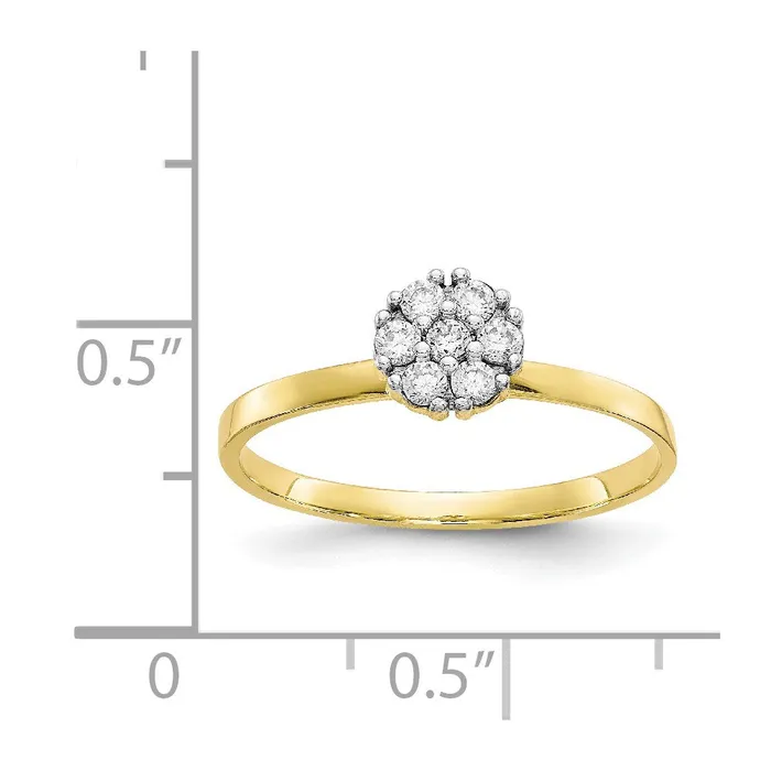 Rings WB Choice Jewelry 10k CZ Cluster Promise RingWBC10C1175 Rings WB Choice Jewelry 10k CZ Cluster Promise RingWBC10C1175