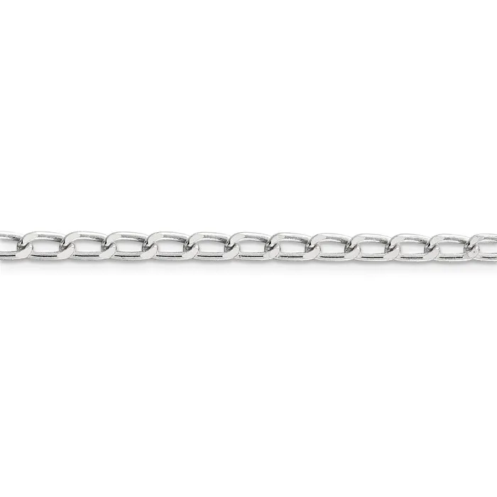 Rings WB Choice Jewelry Sterling Silver 43mm Open Elongated Link ChainWBCQLL12018 Rings WB Choice Jewelry Sterling Silver 43mm Open Elongated Link ChainWBCQLL12018