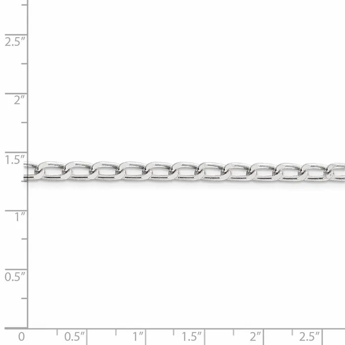 Rings WB Choice Jewelry Sterling Silver 43mm Open Elongated Link ChainWBCQLL12018 Rings WB Choice Jewelry Sterling Silver 43mm Open Elongated Link ChainWBCQLL12018