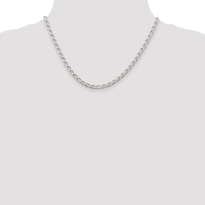 Rings WB Choice Jewelry Sterling Silver 43mm Open Elongated Link ChainWBCQLL12018 Rings WB Choice Jewelry Sterling Silver 43mm Open Elongated Link ChainWBCQLL12018