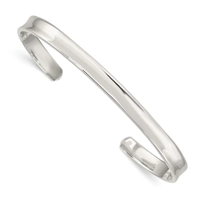 Rings WB Choice Jewelry Sterling Silver 5mm Cuff BangleWBCQB322