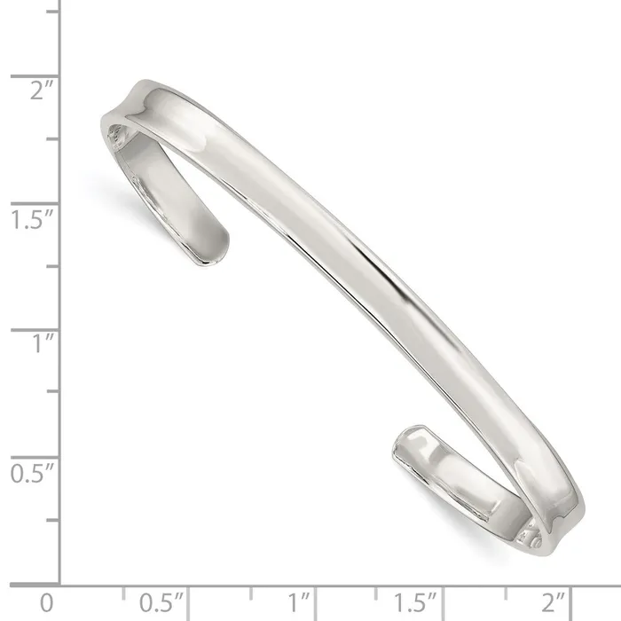 Rings WB Choice Jewelry Sterling Silver 5mm Cuff BangleWBCQB322 Rings WB Choice Jewelry Sterling Silver 5mm Cuff BangleWBCQB322