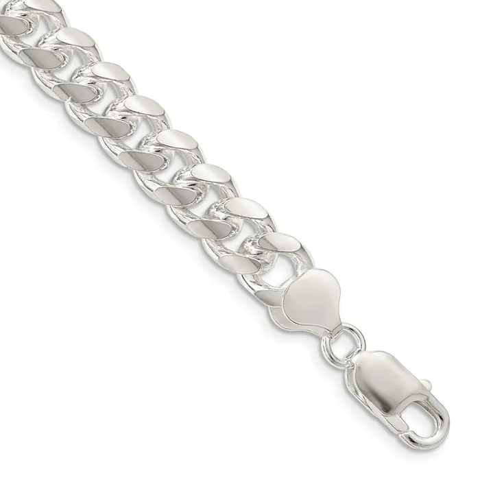 Sterling Silver 85mm Domed w Side DC Curb ChainWBCQRC2407 WB Choice Jewelry Rings Sterling Silver 85mm Domed w Side DC Curb ChainWBCQRC2407 WB Choice Jewelry Rings