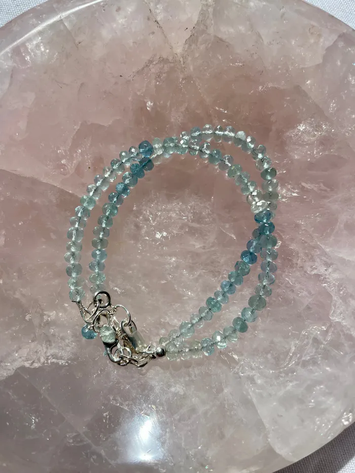 Sugar Studio Crystals Bracelets Light Blue Aquamarine Bracelet in Sterling Silver Sugar Studio Crystals Bracelets Light Blue Aquamarine Bracelet in Sterling Silver