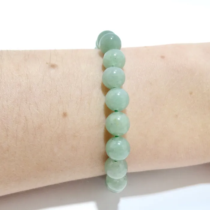 Vintage by Misty Bracelets 1970s Jade Jadeite Beaded Bracelet
