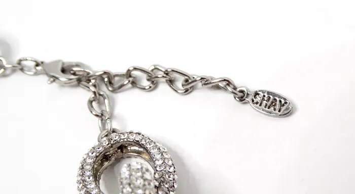 Vintage by Misty Rhinestone SilverTone Chunky Link Chain Choker Necklace Necklaces