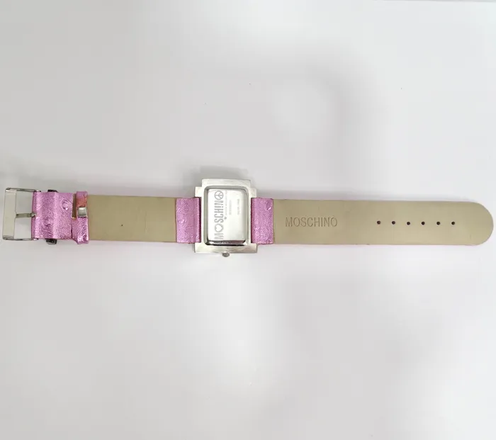 Watches Vintage by Misty Moschino 1980s Pink Crystal Watch