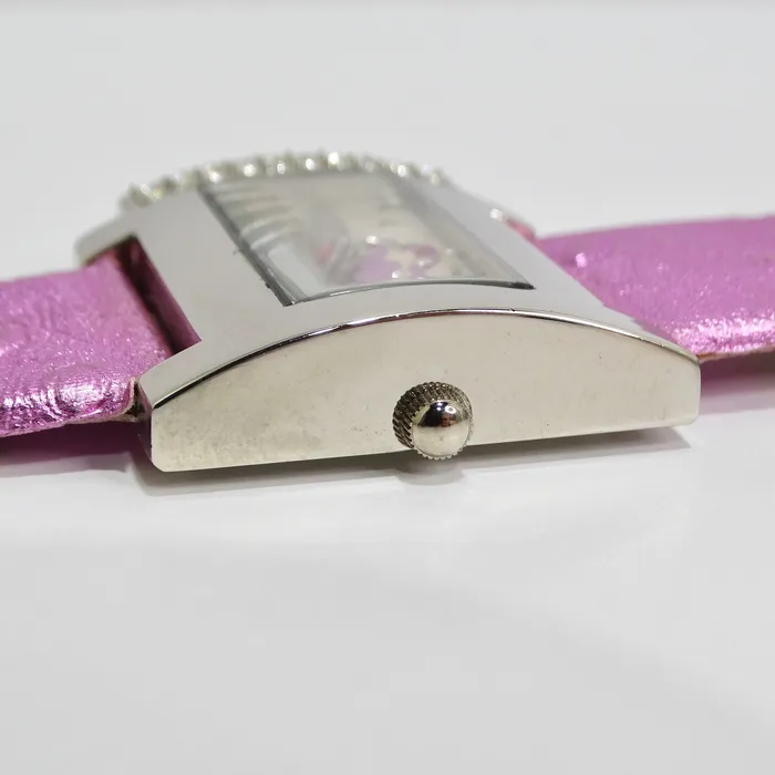 Watches Vintage by Misty Moschino 1980s Pink Crystal Watch