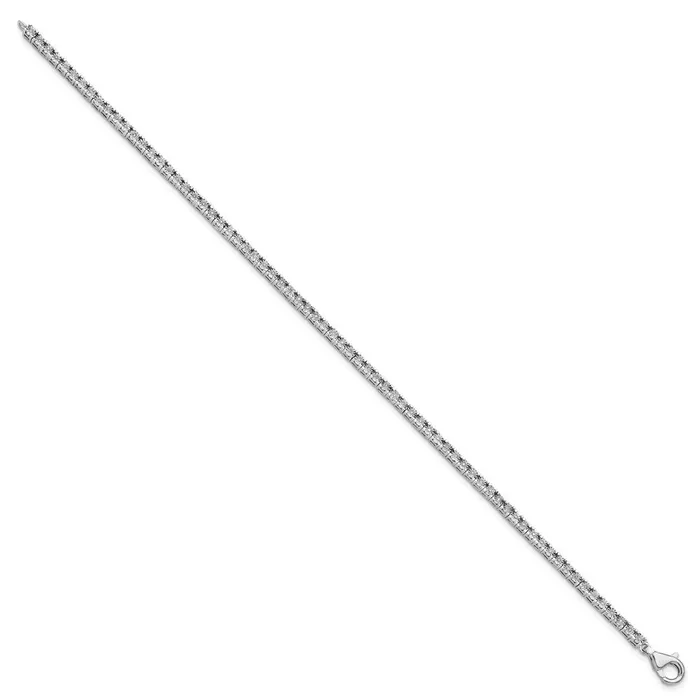 WB Choice Jewelry Bracelets Sterling Silver Rhodiumplated Diam Tennis BraceletWBCQDX1118 WB Choice Jewelry Bracelets Sterling Silver Rhodiumplated Diam Tennis BraceletWBCQDX1118