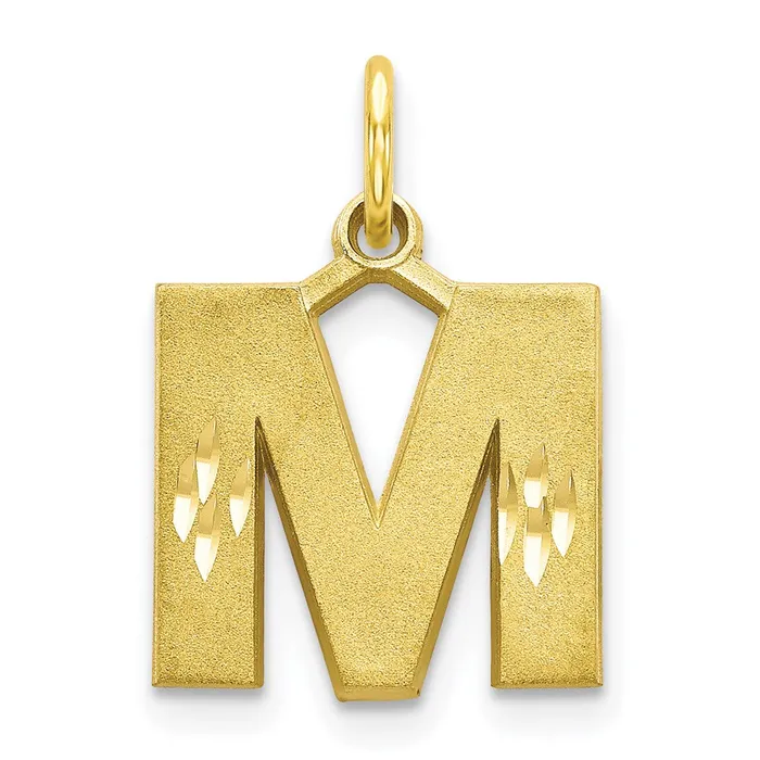 WB Choice Jewelry Charm Necklaces 10k Initial M CharmWBC10C768M