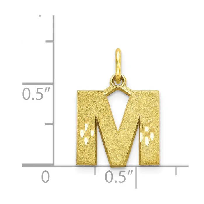 WB Choice Jewelry Charm Necklaces 10k Initial M CharmWBC10C768M WB Choice Jewelry Charm Necklaces 10k Initial M CharmWBC10C768M