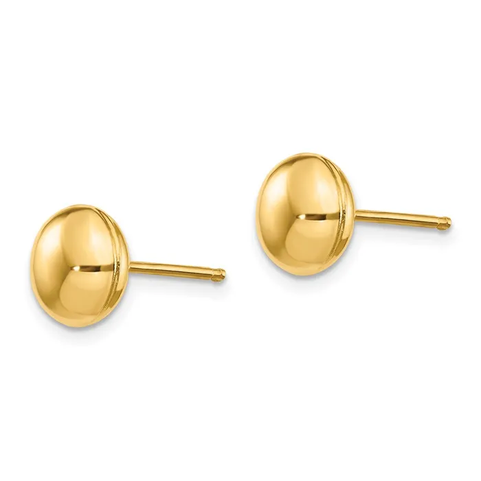 WB Choice Jewelry Earrings 14k Polished 8mm Button Post EarringsWBCH1022 WB Choice Jewelry Earrings 14k Polished 8mm Button Post EarringsWBCH1022