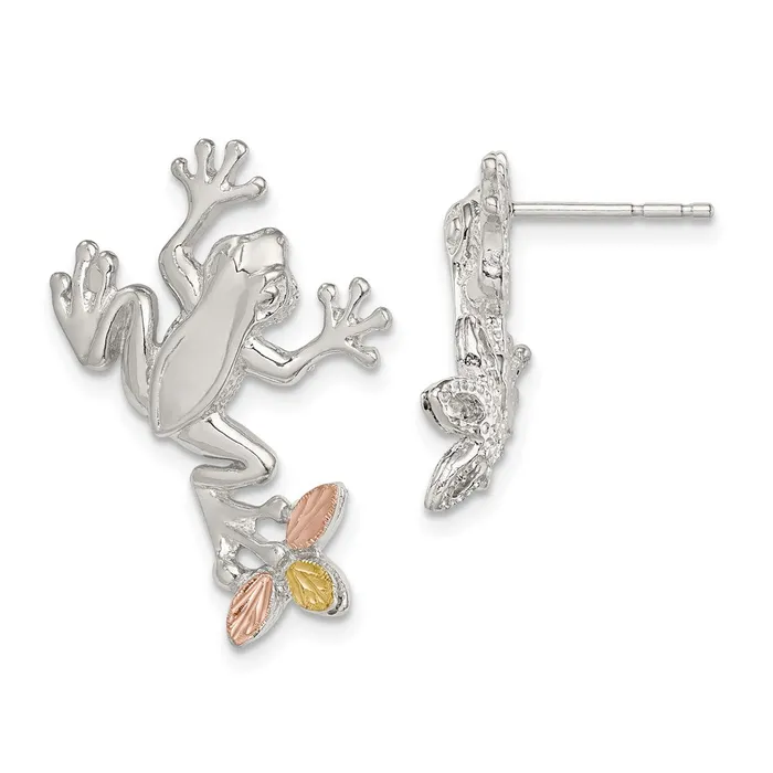 WB Choice Jewelry Earrings Sterling Silver 12K Frog Post EarringsWBCQBH145 WB Choice Jewelry Earrings Sterling Silver 12K Frog Post EarringsWBCQBH145