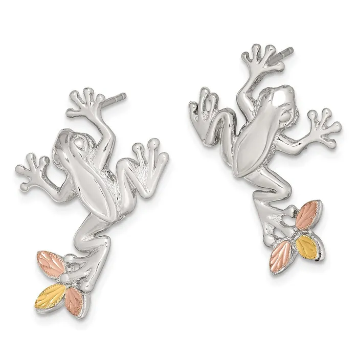 WB Choice Jewelry Earrings Sterling Silver 12K Frog Post EarringsWBCQBH145 WB Choice Jewelry Earrings Sterling Silver 12K Frog Post EarringsWBCQBH145