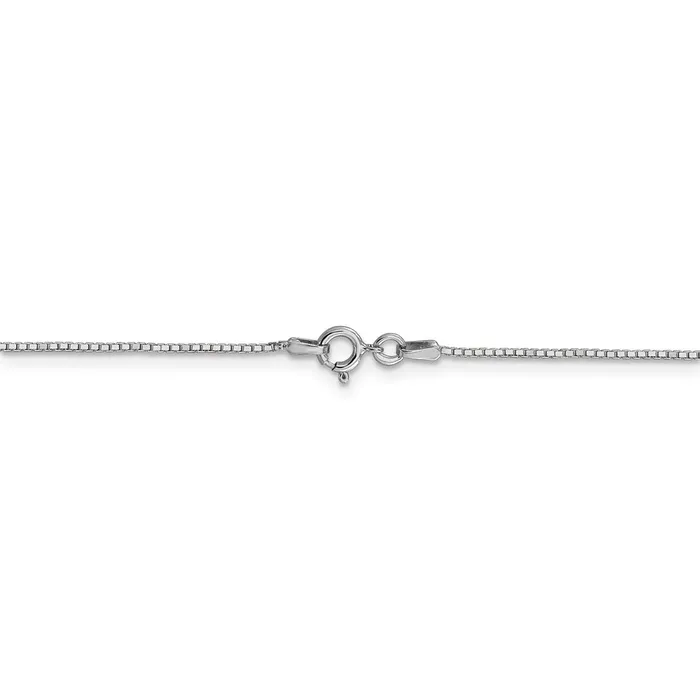 WB Choice Jewelry Rings 14k WG 9mm Box with Spring Ring Clasp ChainWBCWLBS20 WB Choice Jewelry Rings 14k WG 9mm Box with Spring Ring Clasp ChainWBCWLBS20