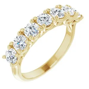 WB Choice Jewelry Rings 14K Yellow 38 mm Round SevenStone Anniversary Band Mounting 12282960010PSTWBC WB Choice Jewelry Rings 14K Yellow 38 mm Round SevenStone Anniversary Band Mounting 12282960010PSTWBC