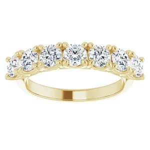 WB Choice Jewelry Rings 14K Yellow 38 mm Round SevenStone Anniversary Band Mounting 12282960010PSTWBC WB Choice Jewelry Rings 14K Yellow 38 mm Round SevenStone Anniversary Band Mounting 12282960010PSTWBC