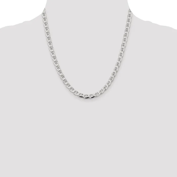 WB Choice Jewelry Rings Sterling Silver 57mm Flat Cuban Anchor ChainWBCQFAN15020 WB Choice Jewelry Rings Sterling Silver 57mm Flat Cuban Anchor ChainWBCQFAN15020