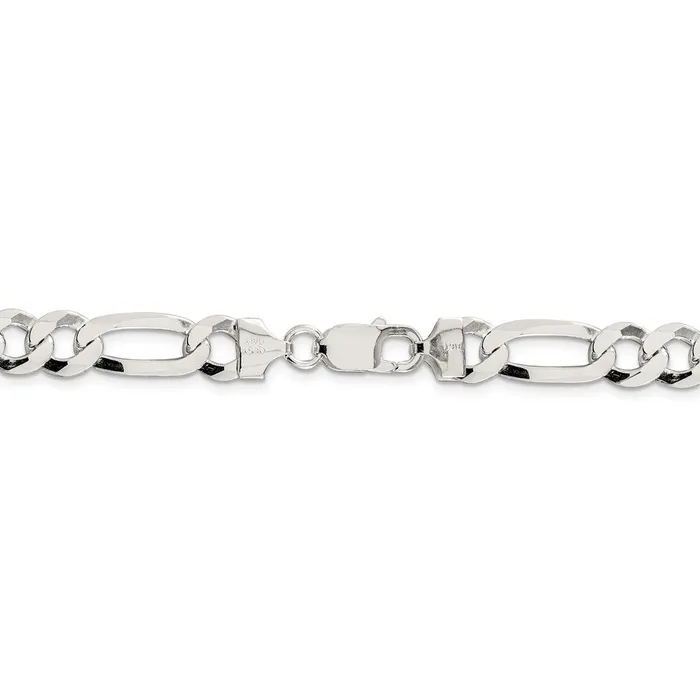 WB Choice Jewelry Rings Sterling Silver 85mm Lightweight Flat Figaro ChainWBCQMB22018 WB Choice Jewelry Rings Sterling Silver 85mm Lightweight Flat Figaro ChainWBCQMB22018