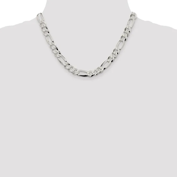 WB Choice Jewelry Rings Sterling Silver 85mm Lightweight Flat Figaro ChainWBCQMB22018 WB Choice Jewelry Rings Sterling Silver 85mm Lightweight Flat Figaro ChainWBCQMB22018