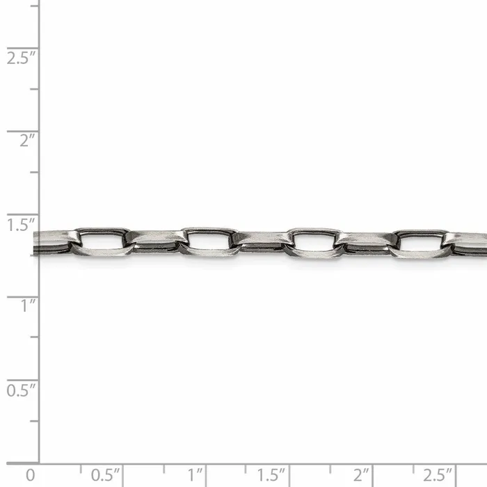 WB Choice Jewelry Rings Sterling Silver Antiqued 48mm Elongated Open Link ChainWBCQFC13922 WB Choice Jewelry Rings Sterling Silver Antiqued 48mm Elongated Open Link ChainWBCQFC13922