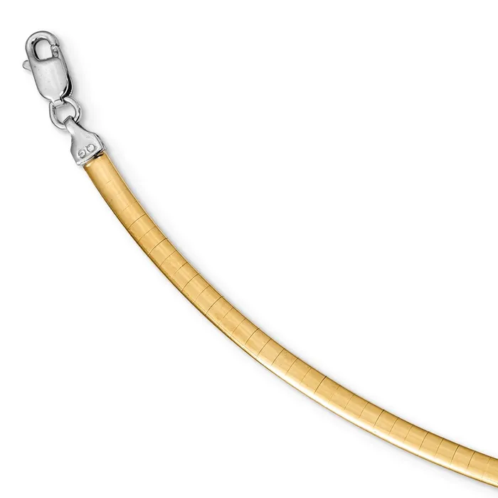 WB Choice Jewelry Rings Sterling Silver Goldpltd 3mm Reversible w2in ext Cubetto ChainWBCRSM316 WB Choice Jewelry Rings Sterling Silver Goldpltd 3mm Reversible w2in ext Cubetto ChainWBCRSM316