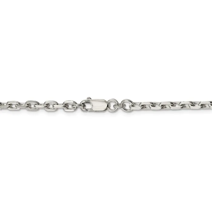 WB Choice Jewelry Sterling Silver 395mm Beveled Oval Cable ChainWBCQCA12022 Rings WB Choice Jewelry Sterling Silver 395mm Beveled Oval Cable ChainWBCQCA12022 Rings